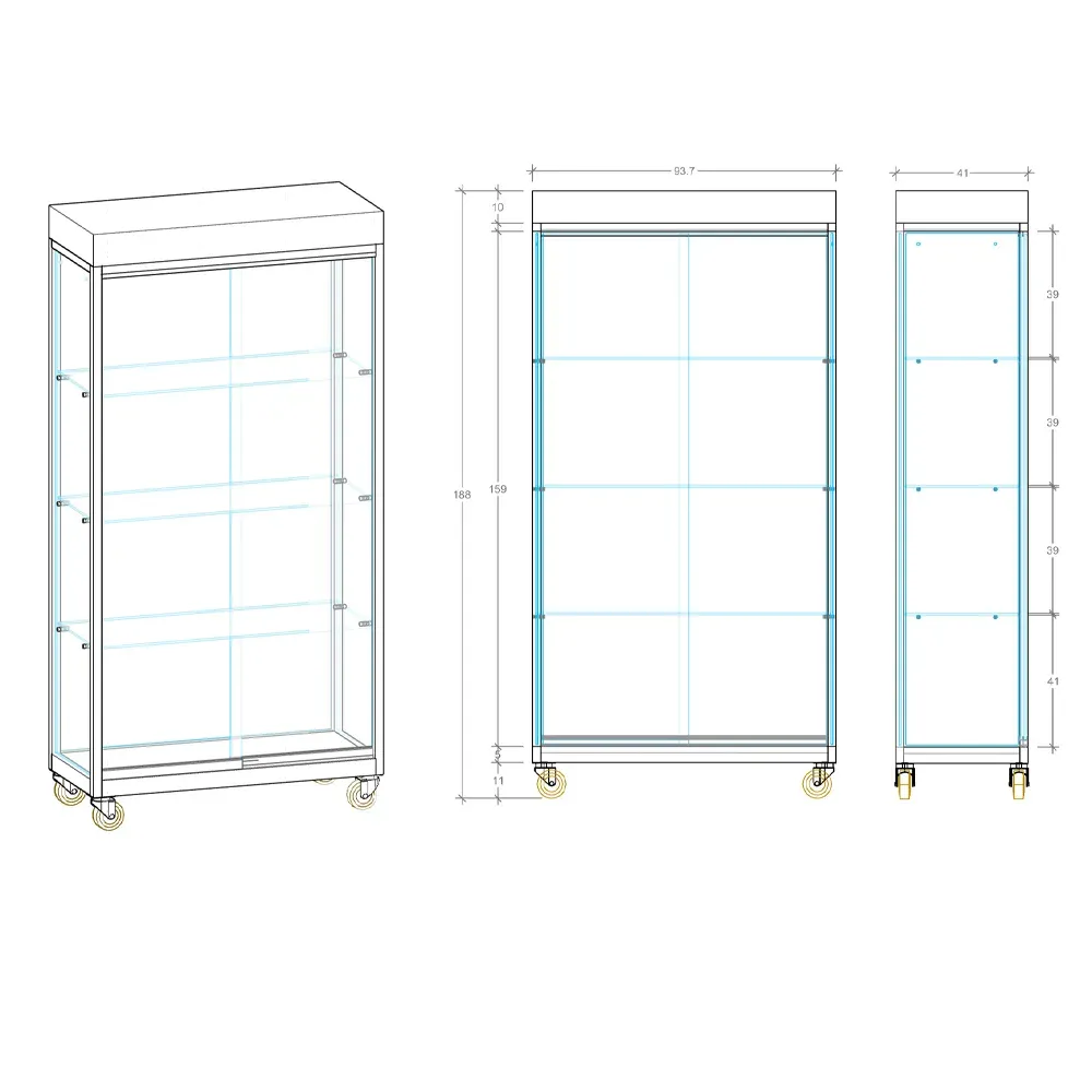 Vitrina terraza con cajetín focos T3 - Imagen 2