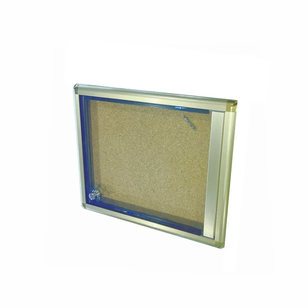 Vitrina mensajes click puerta abatible