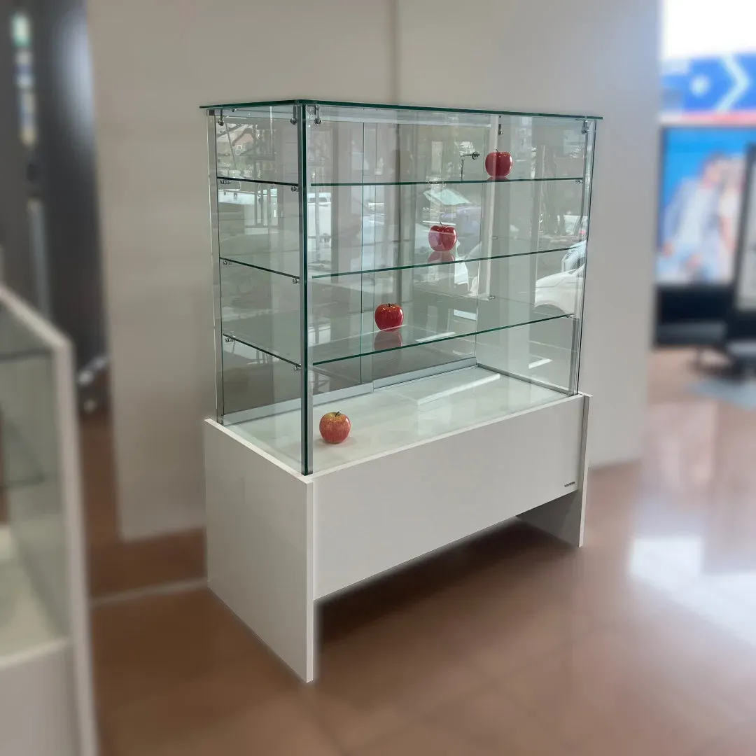Vitrina mostrador cristal y base 131cm de alto. - Imagen 4