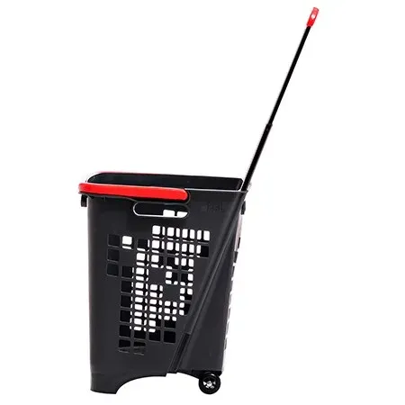 Cesta PISTACHO con dos ruedas 45litros - Imagen 2