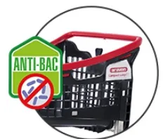 Carro supermercado plástico 75litros - Imagen 2