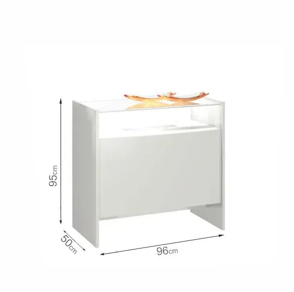 Mostrador vitrina corta 100cm alto 95cm