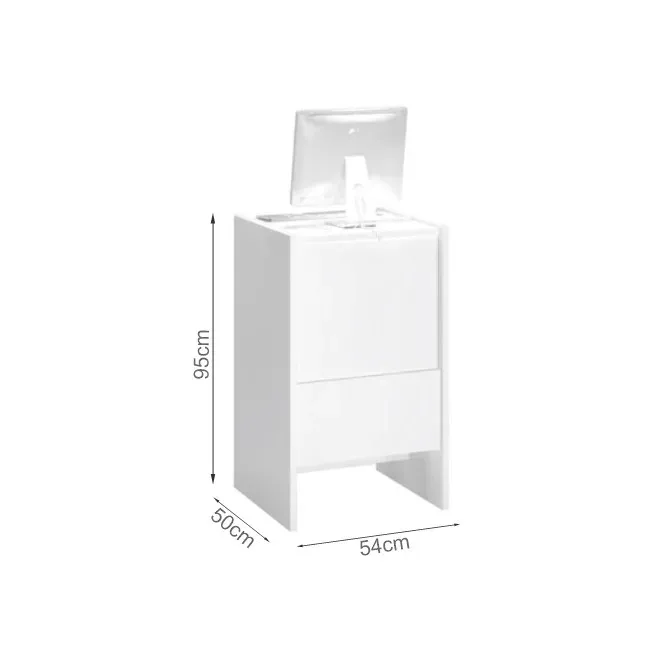 Mostrador Caja 50cm alto 95cm BLANCO