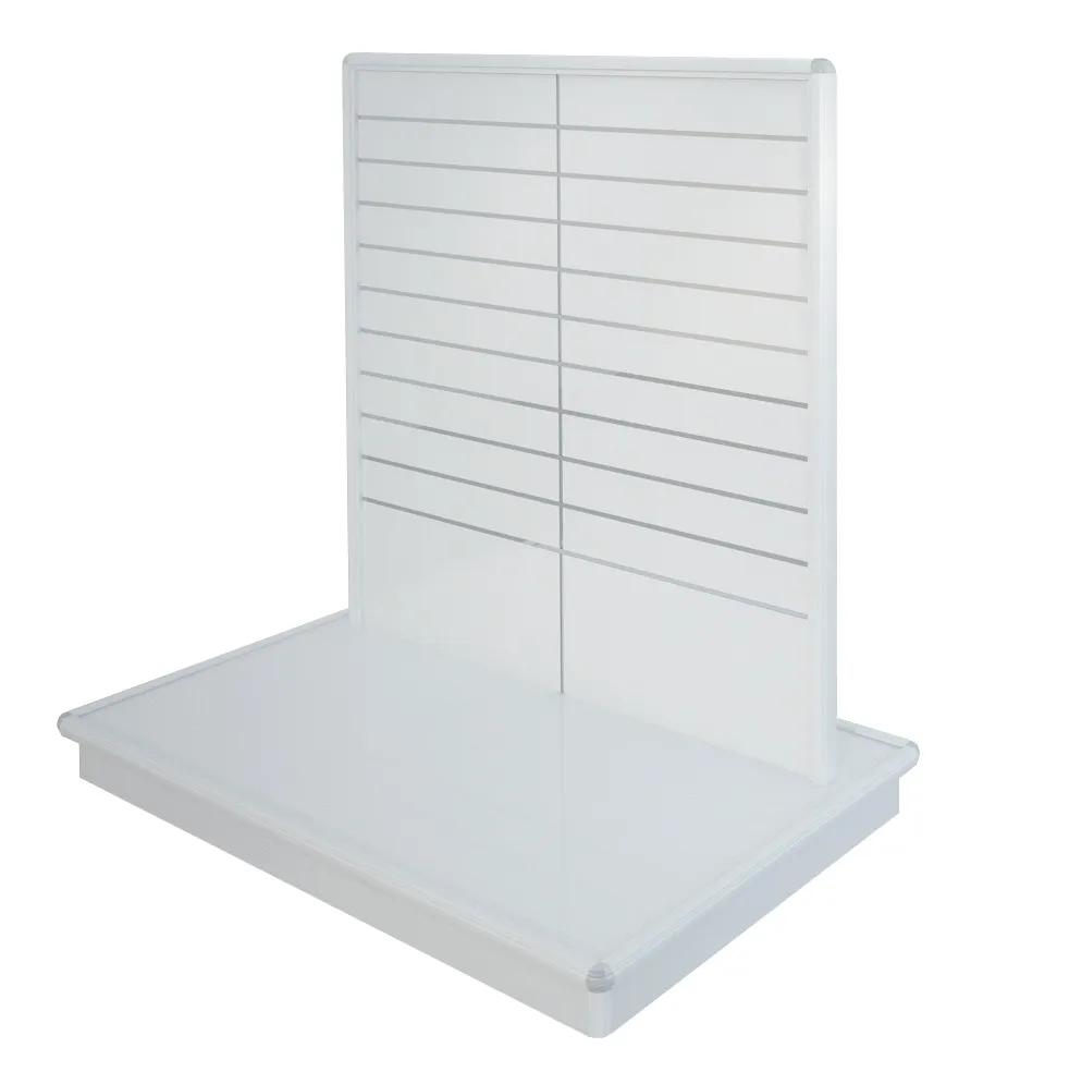 Góndola “L” ancha doble c/fondo lama