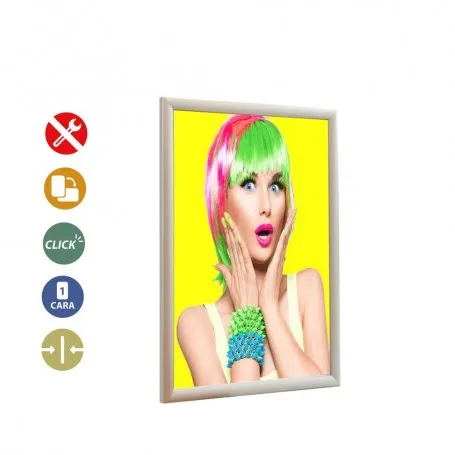 Portacartel *pvc* apertura frontal a4 - Imagen 3