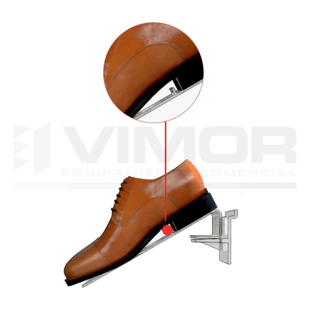 Soporte calzado con freno en talón para lama