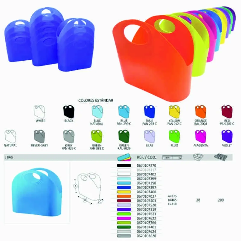 Cesta compra flexible j bag naranja - Imagen 2