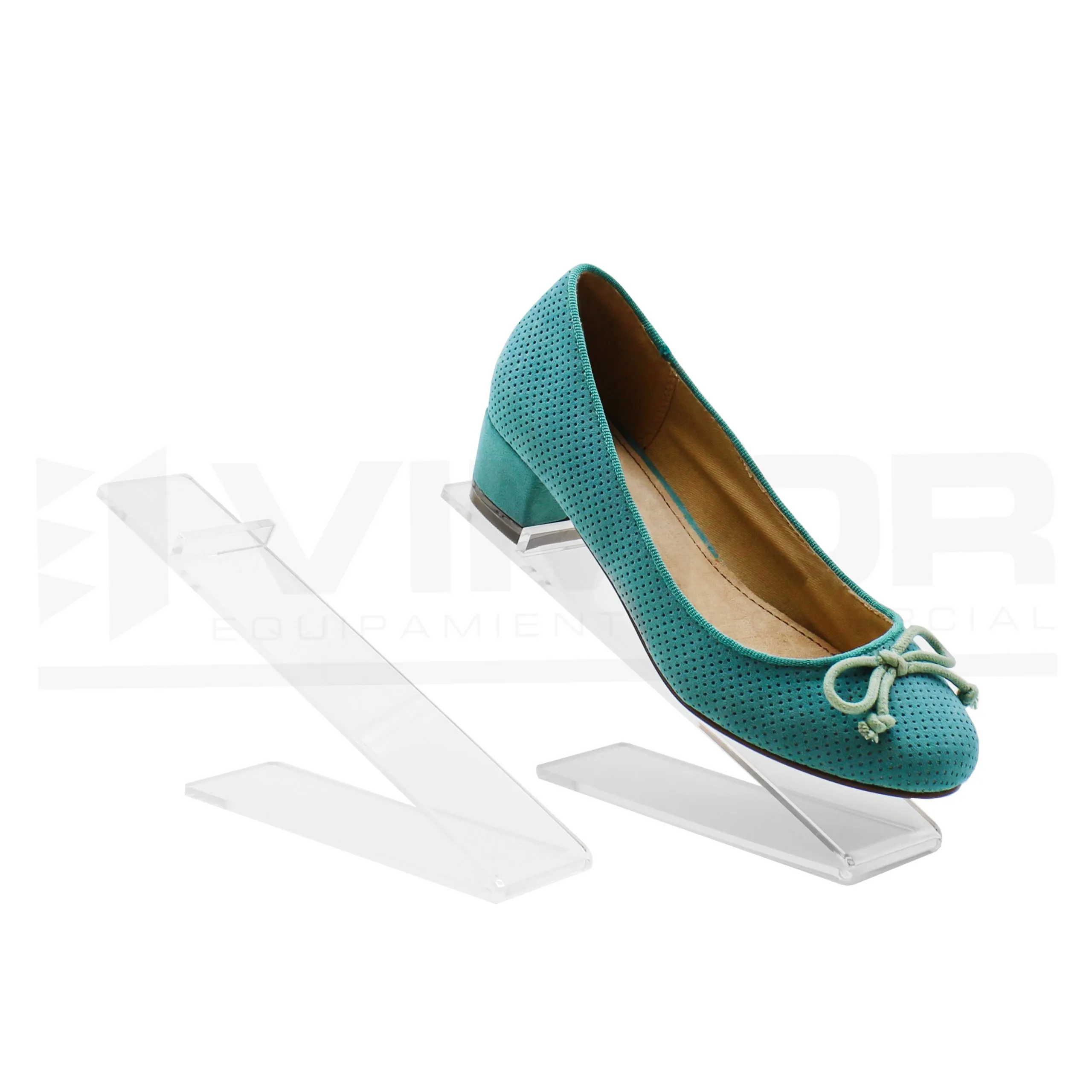 Soporte calzado inclinado sujeto por talón (En paquete de 5uds)