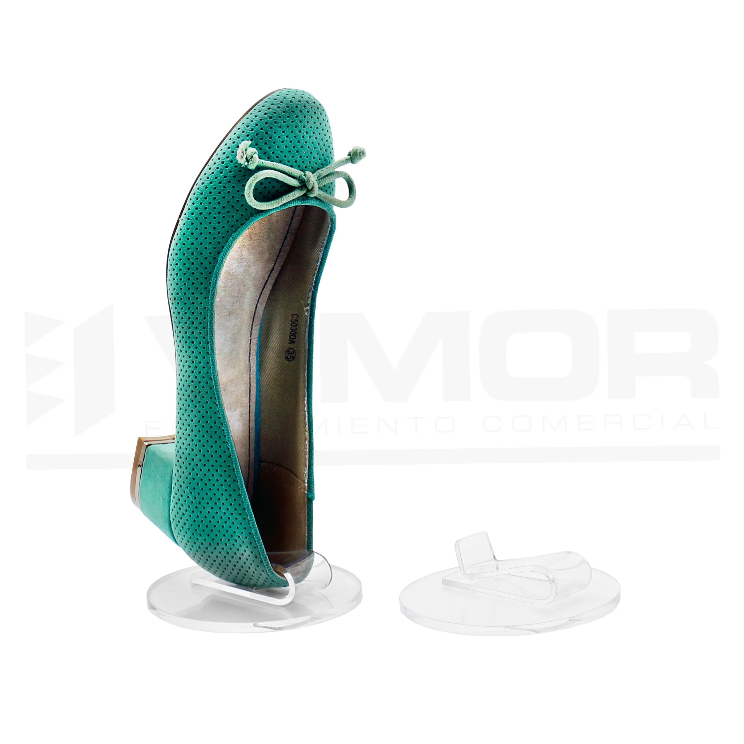 Soporte calzado sujeta talón sobremesa