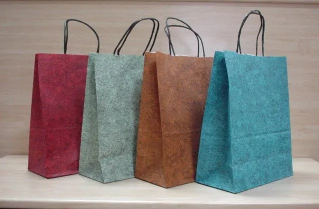 Bolsa de papel asa retorcida roma 46+14×45