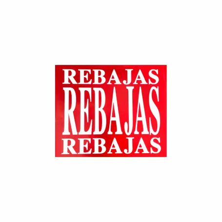 Cartel rebajas horizontal