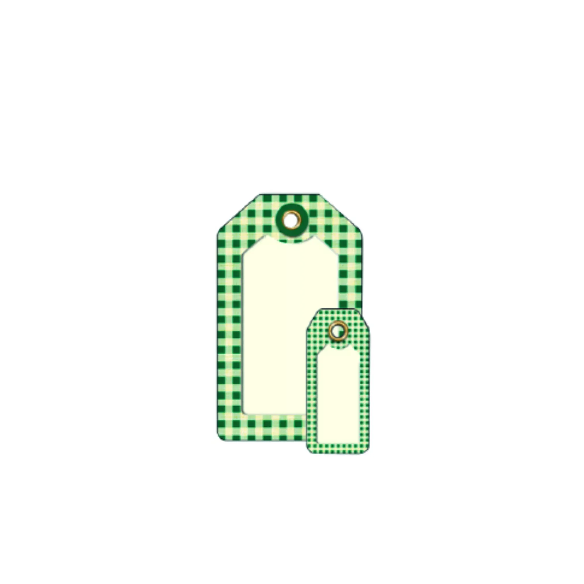 100 etiquetas cartoncillo cuadros 3.5X5 - Imagen 4