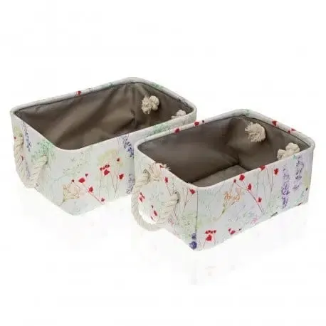 Set 2 cestas tela,Spring(35x25x16cm)