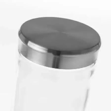 Tarro cocina cristal acero(11,5dx18cm) - Imagen 2