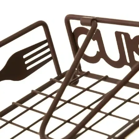 Servilletero metal óxido vintage( 17x17x5cm) - Imagen 2