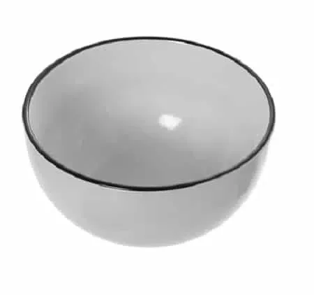 Cuenco cerámica blanca «caras»(14dx8cm) - Imagen 3