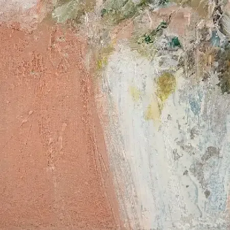 Óleo flores blanco-rosa(50x3x50cm) - Imagen 2