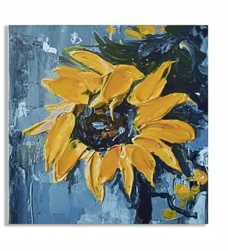 Set 2 óleos girasoles(2M 30x30cm) - Imagen 3