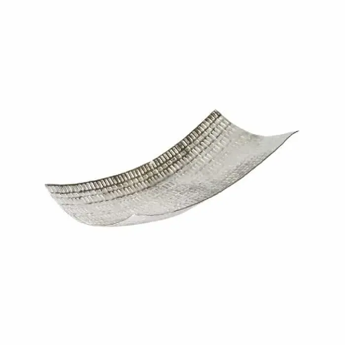 Centro aluminio plata grabado(40x15x6cm)