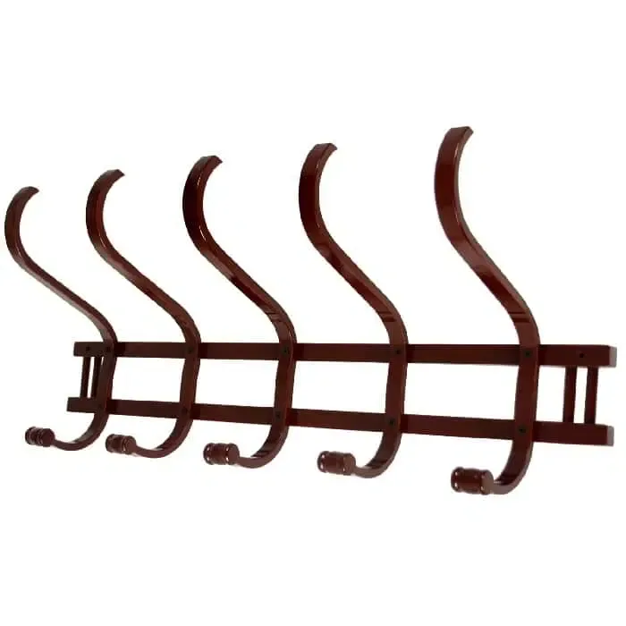 Percha pared madera clásica (72x21x30cm)