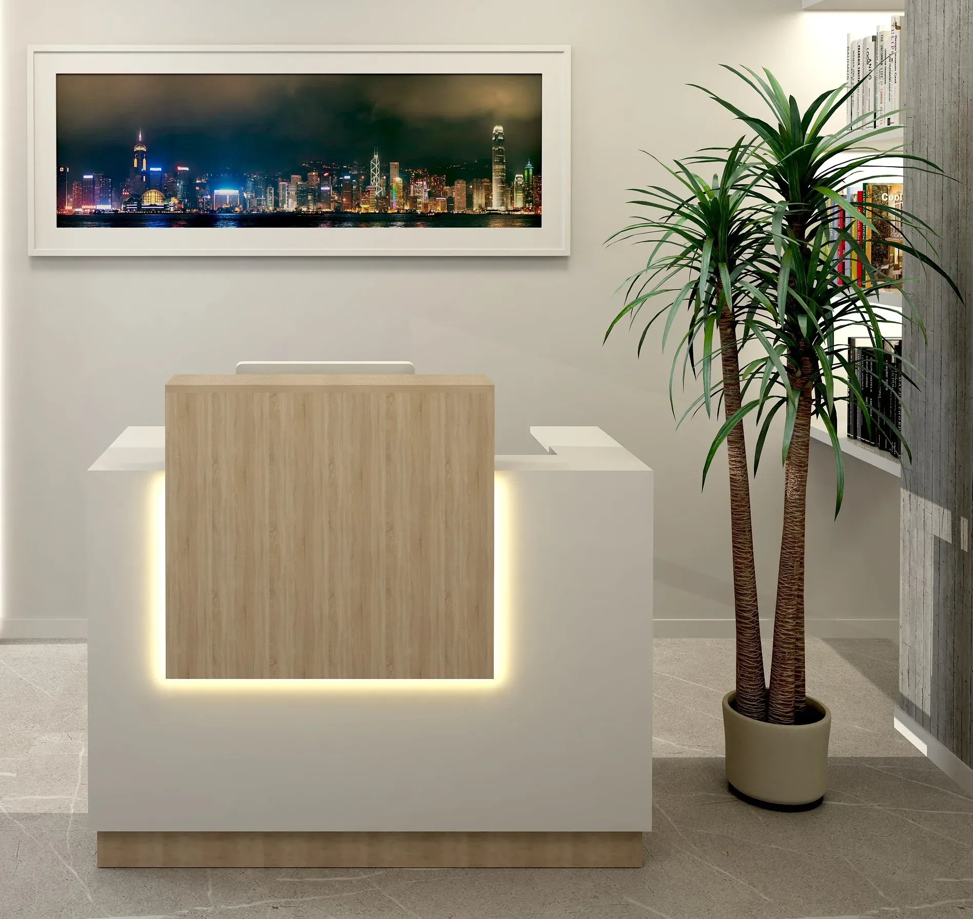 Mostrador madera recepción - Imagen 4