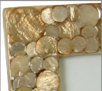 Portafotos nácar beige círculos (15x20cm) - Imagen 3