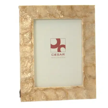 Portafotos Nácar Beige Marco Liso (20x25cm)