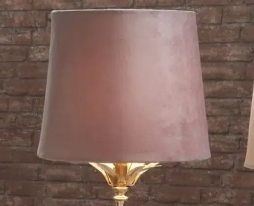 Lámpara rosa-oro,romántica (22dx62cm) - Imagen 2