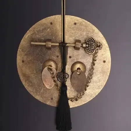 Armario estilo oriental en dm negro (55x33x185) - Imagen 3