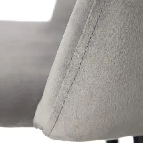 Set 4 taburetes terciopelo gris, Manhattan (40x48x102 cm - Imagen 4