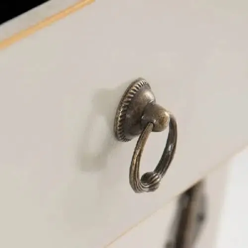 Armario cabinet oriental gris tallado «Tokio» (60x30x130m) - Imagen 6