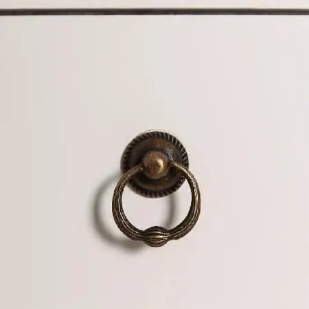 Armario estilo oriental en dm blanco (55x33x185) - Imagen 4