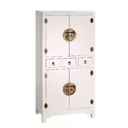 Armario estilo oriental blanco (63x33x131)