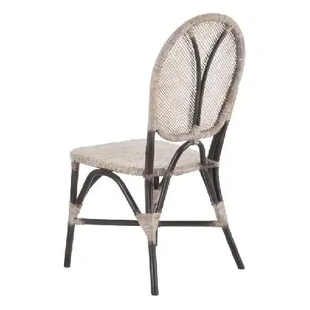 Set 2 sillas ratán marrón- trenzado beige,colonial (47x48x99cm) - Imagen 3