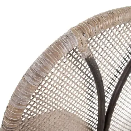 Set 2 sillas ratán marrón- trenzado beige,colonial (47x48x99cm) - Imagen 5