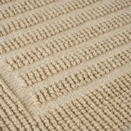 Alfombra Baño Algodón Beige Rectangular(60x40x1,5cm) - Imagen 2