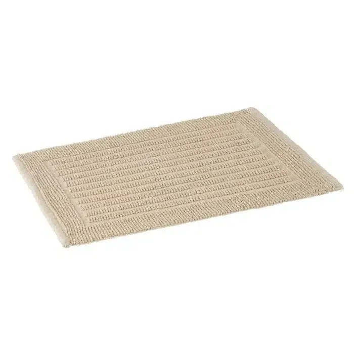 Alfombra Baño Algodón Beige Rectangular(60x40x1,5cm)