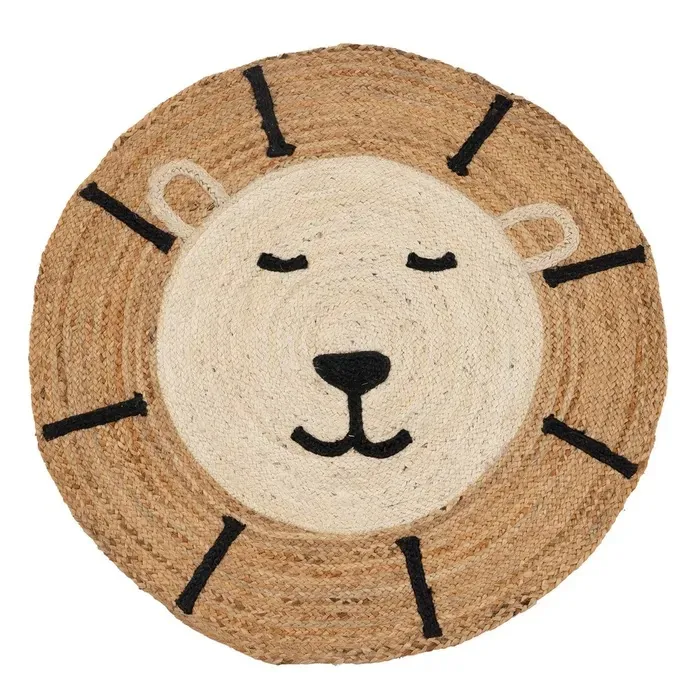 Alfombra Infantil Yute Natural León (100dx1cm)