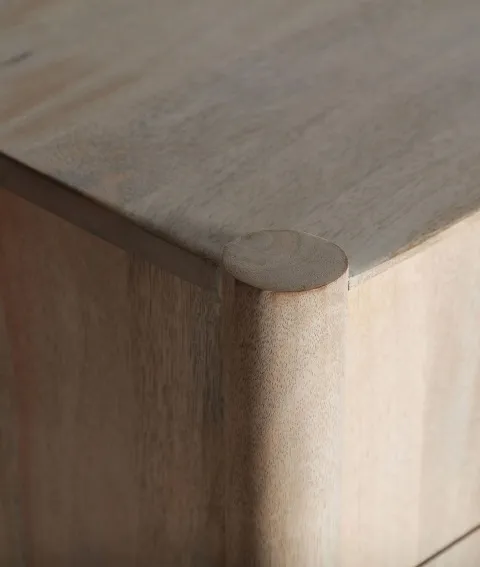 Aparador Madera de Mango Puertas Talladas Amber (180x40x74 cm) - Imagen 5