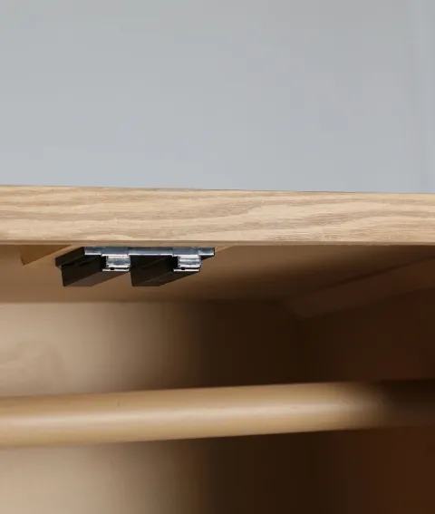 Armario en Madera Abeto y Ratán Malena, Nórdico (80x52x172 cm) - Imagen 3