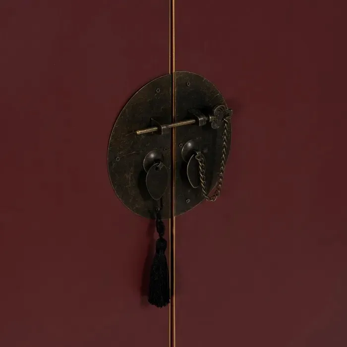 Armario Oriental Rojo Tokio (100x45x160cm) - Imagen 2