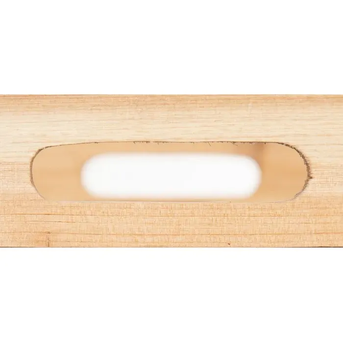 Bandeja Rectangular Madera y Ratán Hojas Verdes (42x28x4,5cm) - Imagen 4