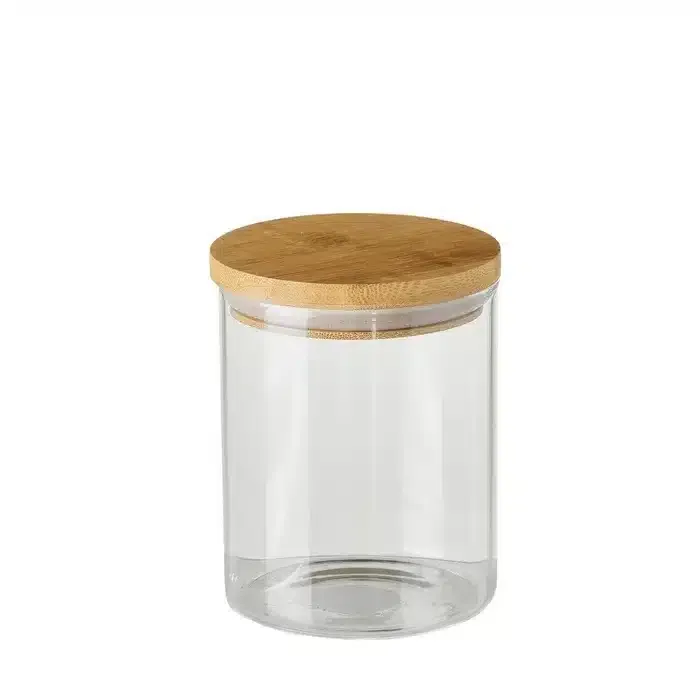 Tarro de Cocina Cristal Bambú Nature (9,5dx17cm) - Imagen 3