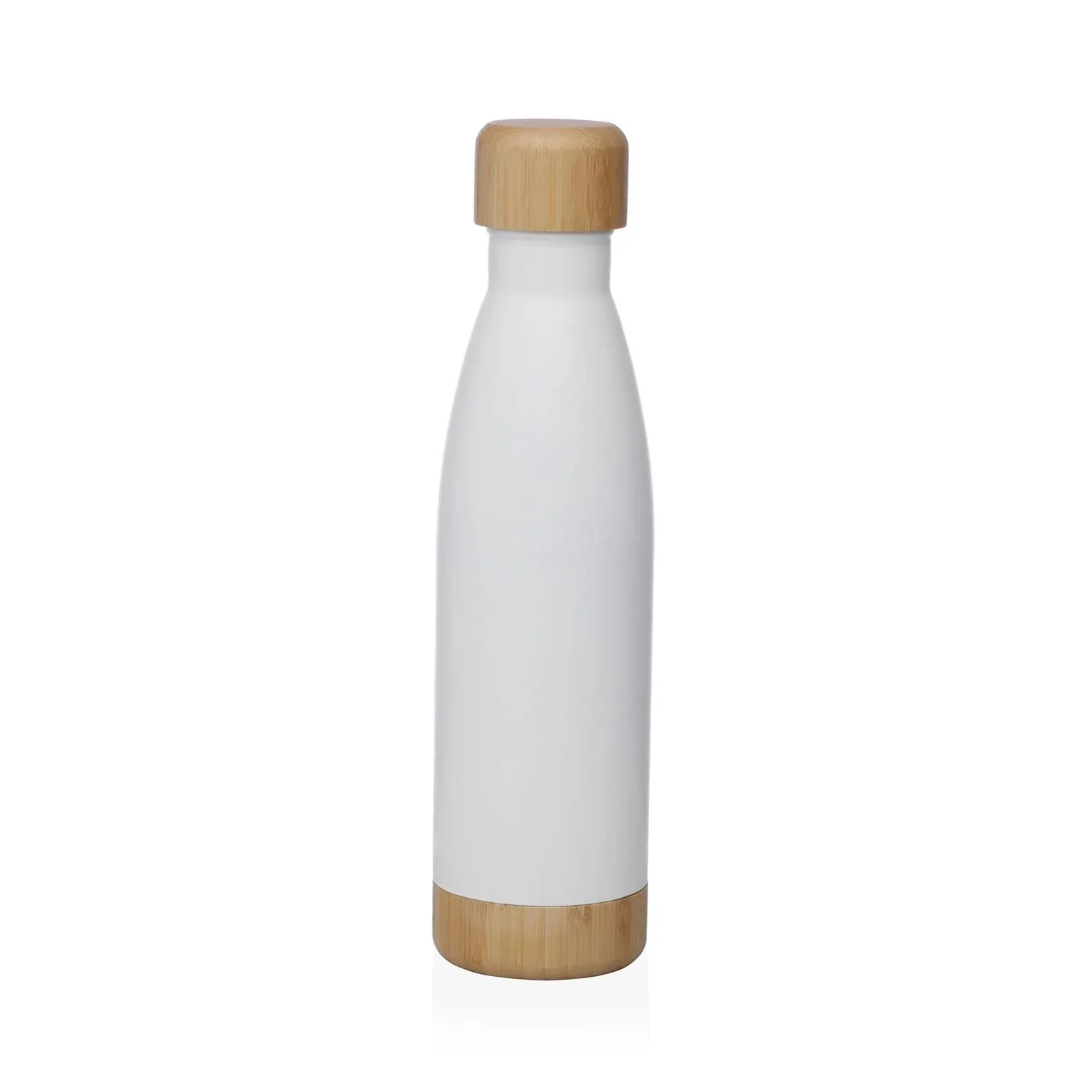 BOTELLA BLANCA MATE 500ML ACERO INOXIDABLE