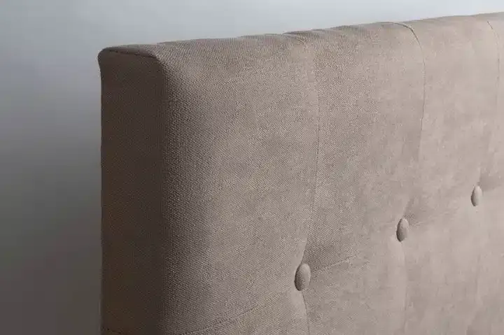Cabecero Acolchado Capitoné Botones Beige Arizona, Clásico (160x8x120 cm) - Imagen 4