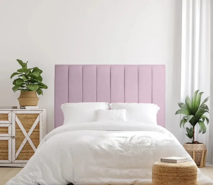 Cabecero Acolchado Líneas Gris Alabama, Clásico (145x8x120 cm) - Imagen 5