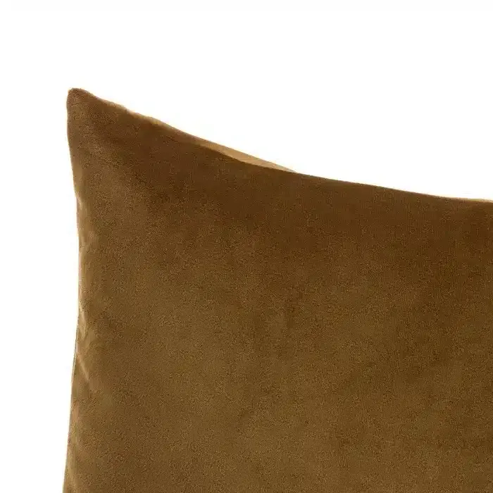 Cojín Cuadrado Terciopelo Marrón (45×45 cm) - Imagen 2