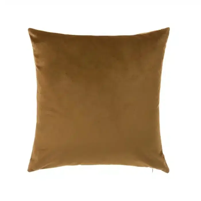 Cojín Cuadrado Terciopelo Marrón (45×45 cm)
