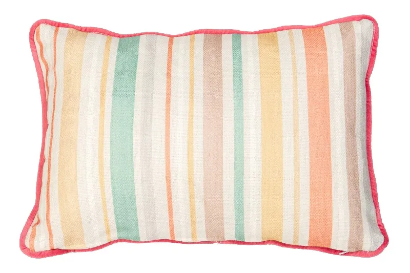 Cojín Azul Flores Muticolor, Eva (30x45cm) - Imagen 3