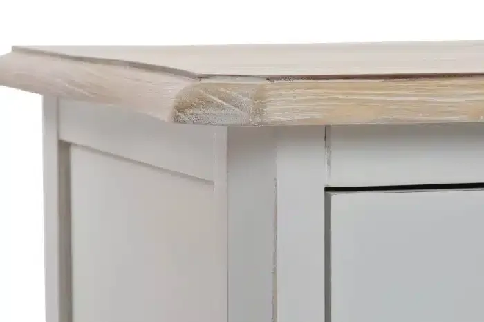 Consola Tres Cajones Blanca Natural Cecile, Provenzal(110x40x79 cm) - Imagen 5